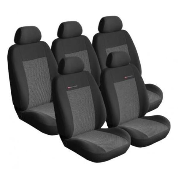 Autopotahy na Renault Scenic II., od r. 2003 - 2009, Lux style barva šedo černá 1172