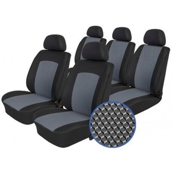 Autopotahy na Seat Alhambra, 5 míst, od r. 1996 - 2010, Dynamic šedé 1201