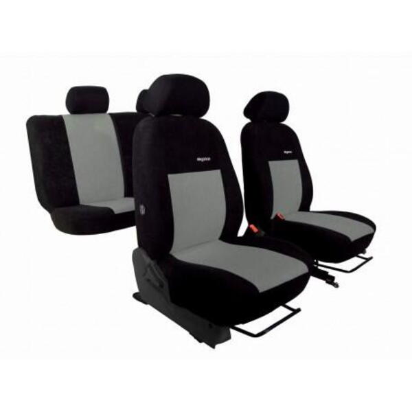Autopotahy na Seat Ateca, od r. 2016, Elegance alcantara černo šedé 4108