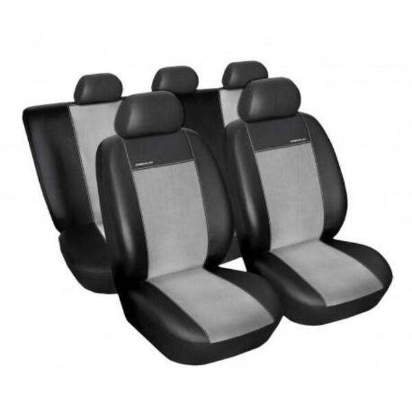 Autopotahy na Toyota Avensis, 5 dvéř, kombi, od r. 2003 - 2008, Eco Lux barva šedá/černá 1
