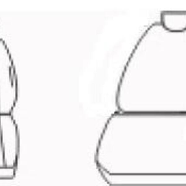 Autopotahy Škoda Rapid, AUTHENTIC PREMIUM, dělená, bez zadní loketní opěrky, Žakar červený