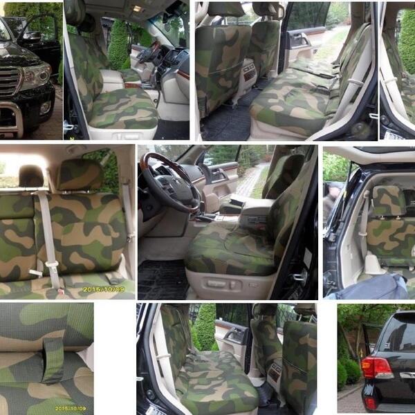 Autopotahy TOYOTA LAND CRUISER V8, 5 míst, MODEL 2016, ARMY styl