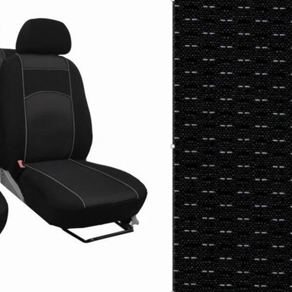 Autopotahy VOLKSWAGEN CRAFTER, 1+2, 3 MÍSTA, od r. 2017, NOVÝ MODEL, VIP černé