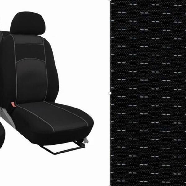 Autopotahy VOLKSWAGEN CRAFTER DOUBLECABINA, 7 MÍST, od r. v. 2017, VIP černé