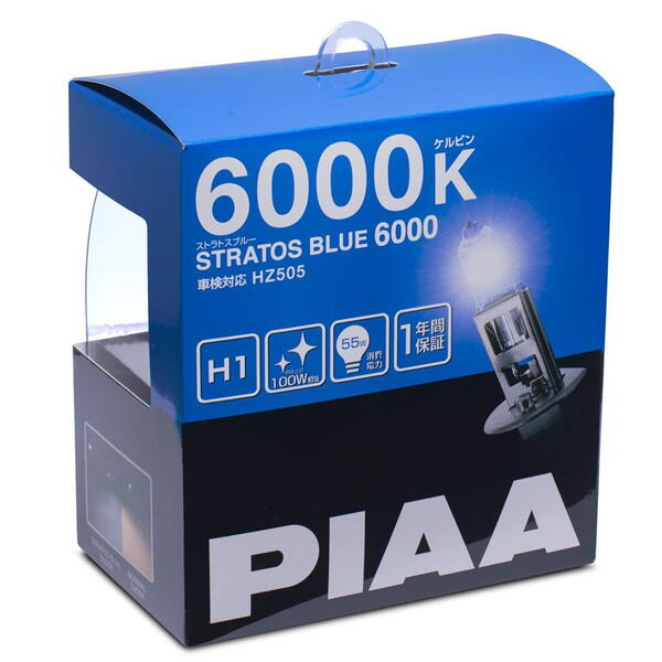 Autožárovky – PIAA Stratos Blue 6000K, 1 pár, 2 ks Typ: H4