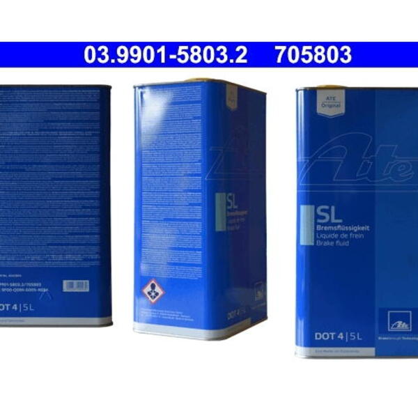 Brzdová kapalina DOT4 5 l ATE 03.9901-5803.2