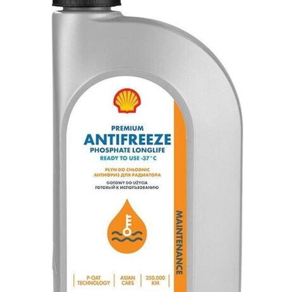 Chladící kapalina Shell Premium Antifreeze LongLife P-OAT 1l, SHEPBT84F