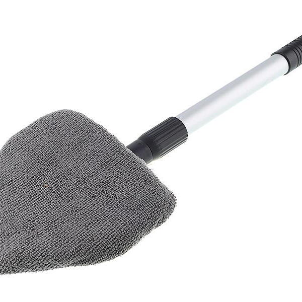 Čistič oken z mikrovlákna, trojúhelníkový, hliníková teleskopická rukojeť, 38 - 52 cm Barv