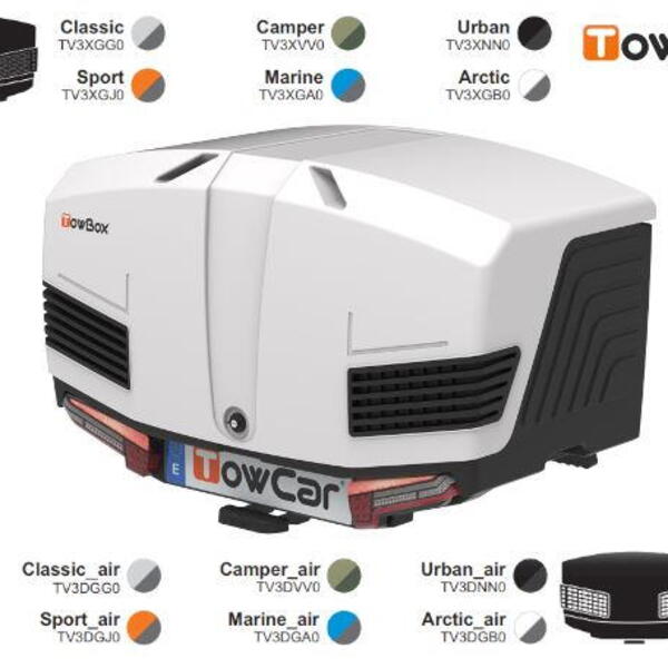CRUZ -CRUZBER S.A., Španělsko TowCar TowBox V3 box na tažné zařízení Barva: Bílý, Proveden