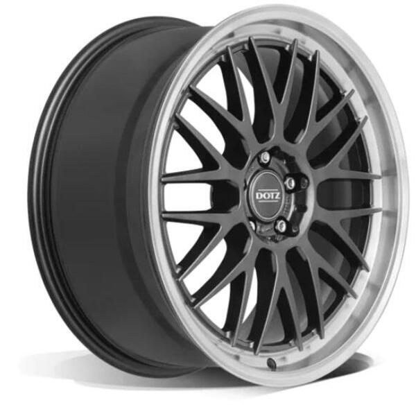 DOTZ Bilbao dark 8x20 5x112 ET45 Gunmetal/polished lip