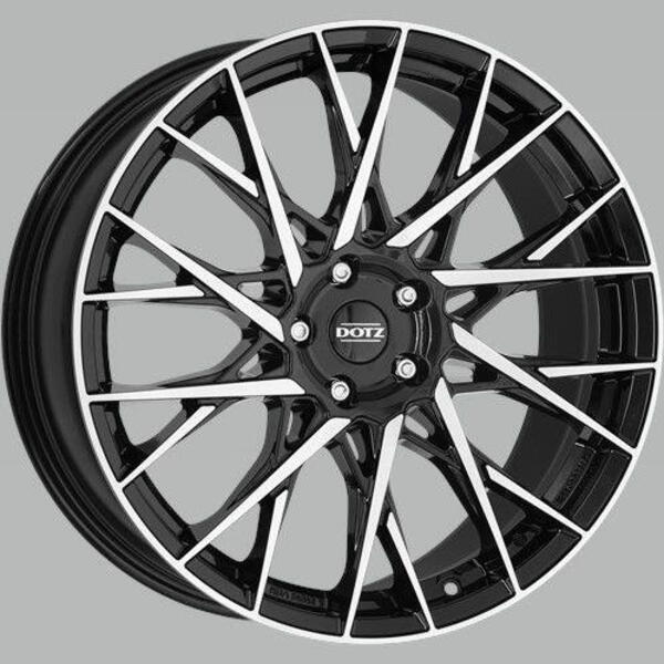 DOTZ Fuji dark 7,5x19 5x112 ET40 černý lak/leštěná čelní plocha