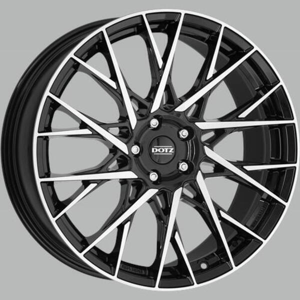 DOTZ Fuji dark 8x20 5x112 ET40 černý lak/leštěná čelní plocha