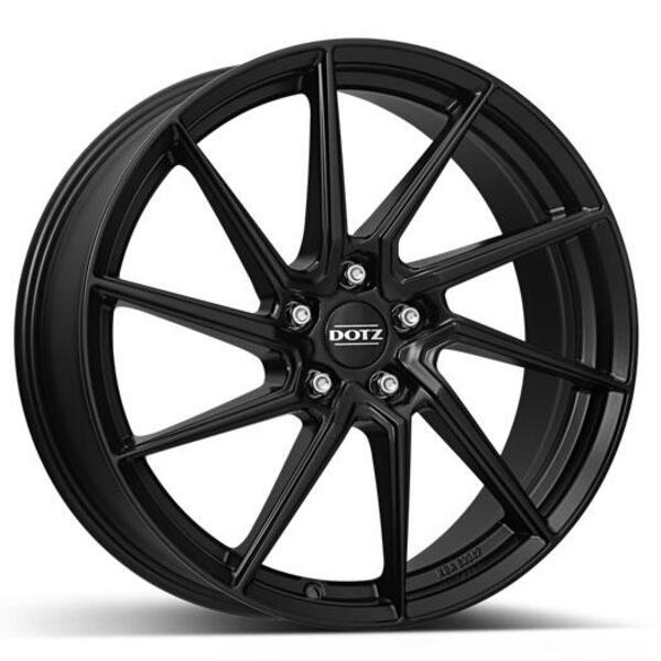DOTZ Spa black 7,5x17 5x100 ET45 černý matný lak