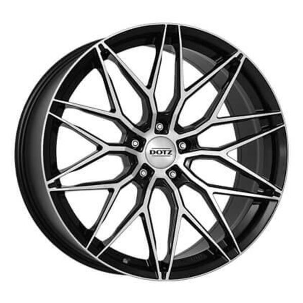 DOTZ Suzuka dark 8,5x19 5x112 ET25 černý lak/leštěná čelní plocha