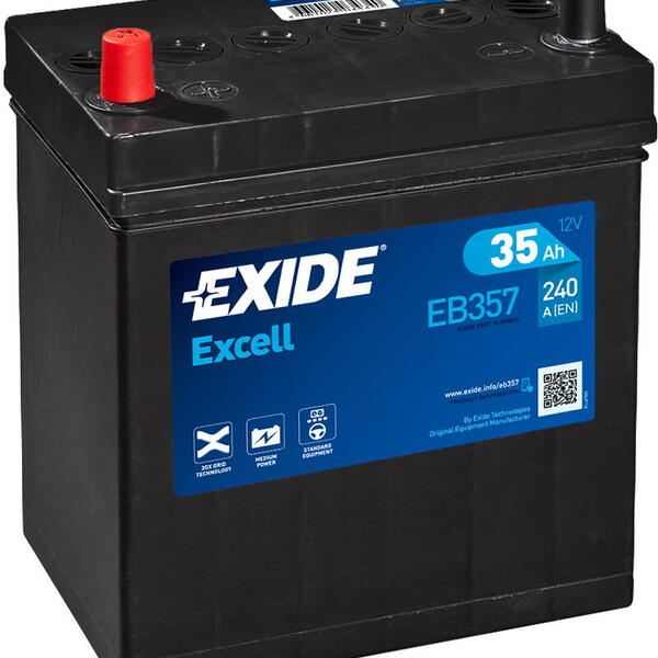 Exide Excell 12V 35Ah 240A EB357