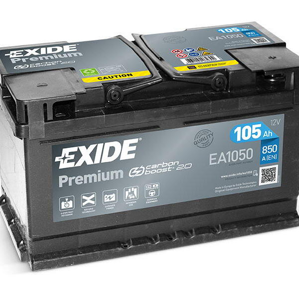 Exide Premium 12V 105Ah 850A EA1050