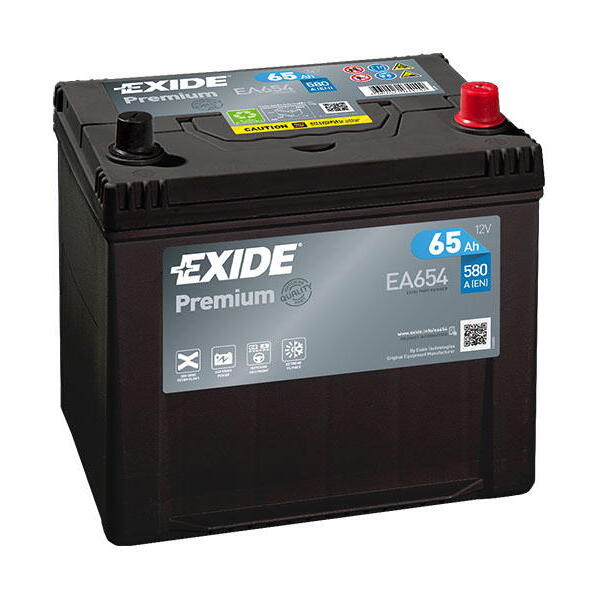 Exide Premium 12V 65Ah 580A EA654