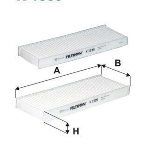 Filtr, vzduch v interiéru FILTRON K 1339-2x