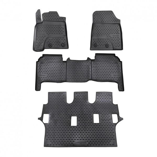 Gumové autokoberce Novline Toyota Land Cruiser 200 2012- (7 míst)