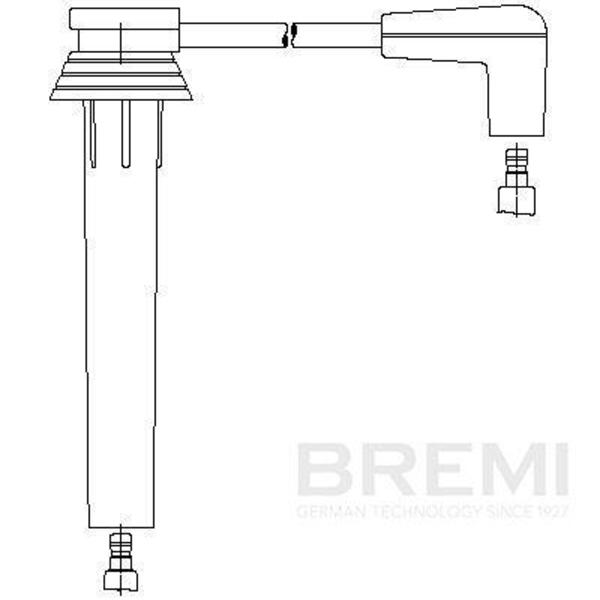 Kabel zapalovací svíčky BREMI 6A80/14-BREMI