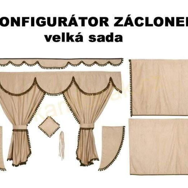 KONFIGURÁTOR ZÁCLONEK - velká sada 11ks