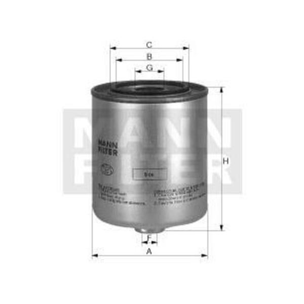MANN-FILTER Palivový filtr WK 9042 x 12602