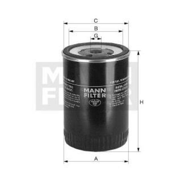 MANN-FILTER Palivový filtr WK 9140 11696