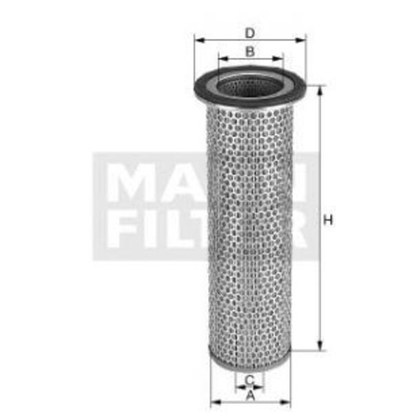 MANN-FILTER Vzduchový filtr C 12 100 x 14009