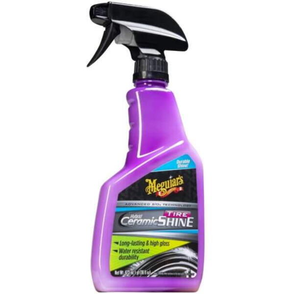 Meguiar's Hybrid Ceramic Tire Shine - keramická ochrana a lesk na pneumatiky, 473 ml