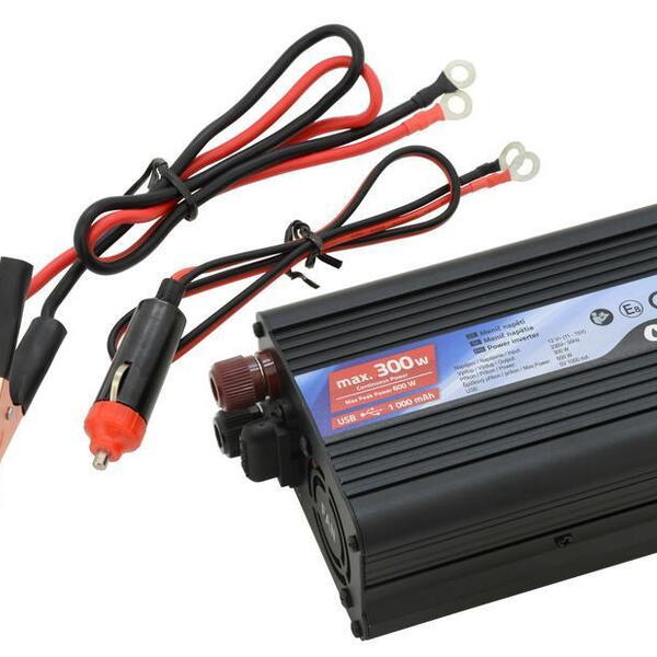 Měnič napětí 12/230V 300W + USB
