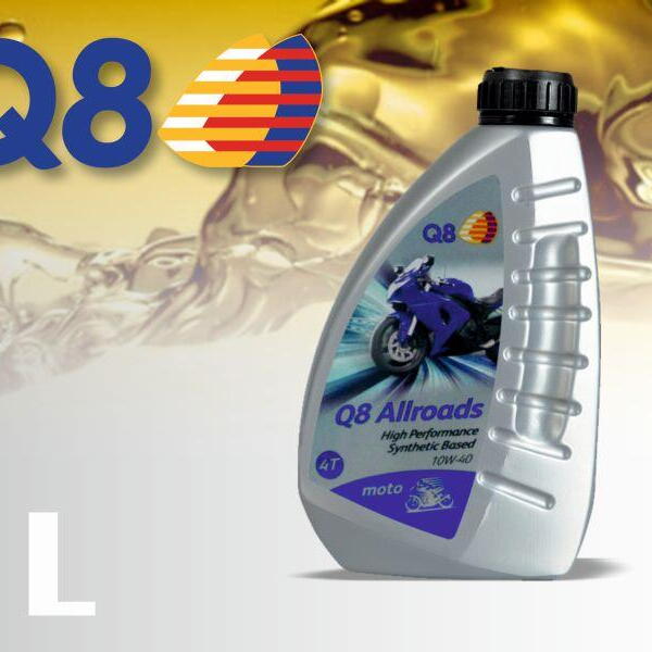 Moto olej Q8 Allroads 4T 10W-40 1L (Q8 Allroads 4T 10W-40 1L)