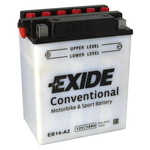 Motobaterie EXIDE BIKE Conventional 14Ah, 12V, EB14-A2