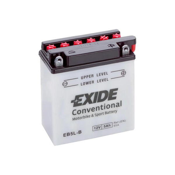 Motobaterie EXIDE BIKE Conventional 5Ah, 12V, 12N5-3B / EB5L-B
