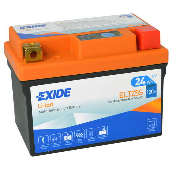 Motobaterie EXIDE BIKE Li-Ion 2Ah, 12V, ELTZ5S