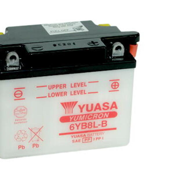 Motobaterie YUASA (originál) 6YB8L-B, 6V,  8Ah