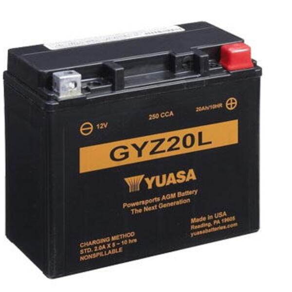 Motobaterie YUASA (originál) GYZ20L, 12V, 20Ah
