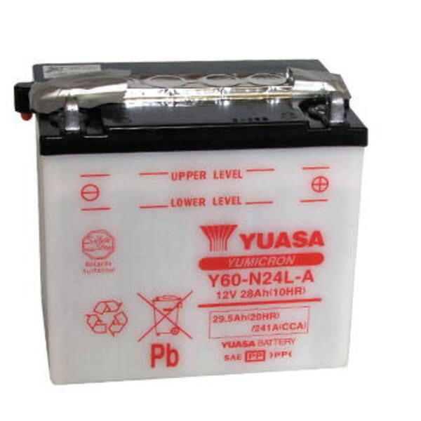 Motobaterie YUASA (originál) Y60-N24L-A, 12V,  28Ah