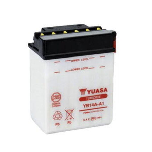 Motobaterie YUASA (originál) YB14A-A1, 12V,  14Ah