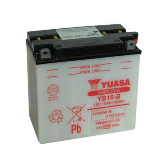 Motobaterie YUASA (originál) YB16-B, 12V,  19Ah