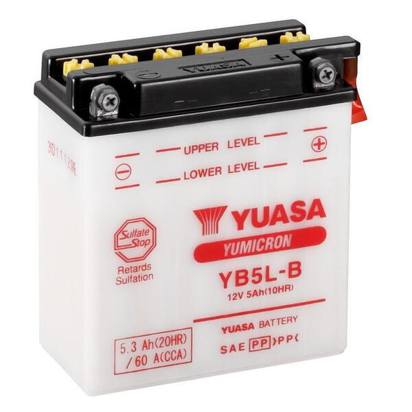 Motobaterie YUASA (originál) YB5L-B, 12V,  5Ah