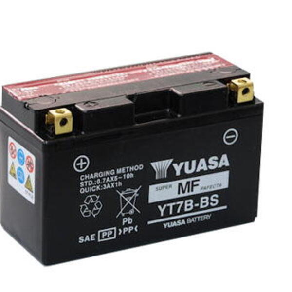 Motobaterie YUASA (originál) YT7B-BS, 12V,  6.5Ah