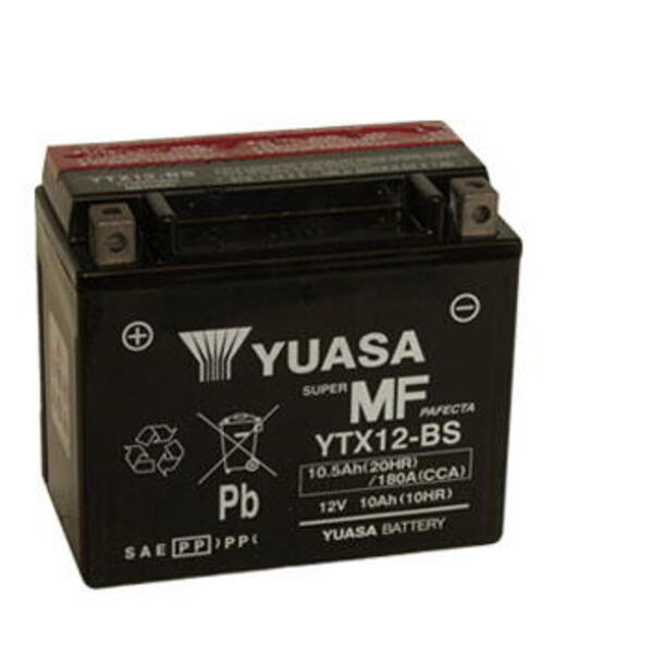Motobaterie YUASA (originál) YTX12-BS, 12V,  10Ah