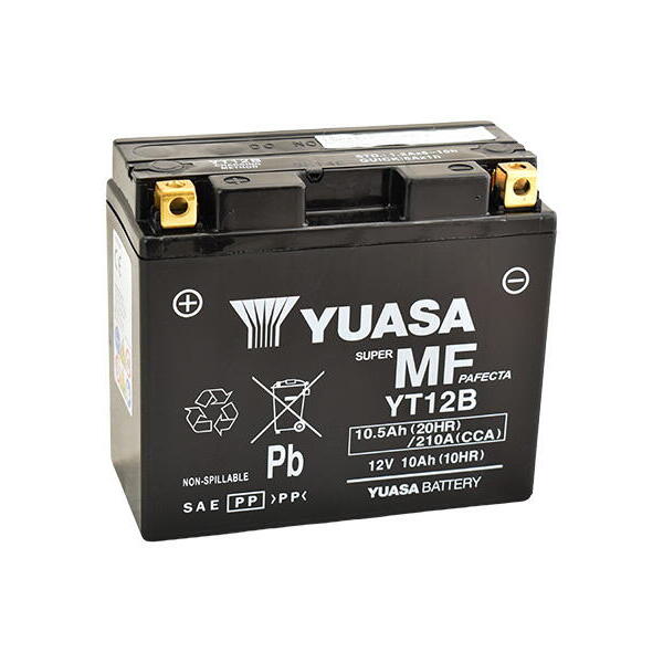 Motobaterie YUASA YT12B (factory activated), 12V, 10Ah