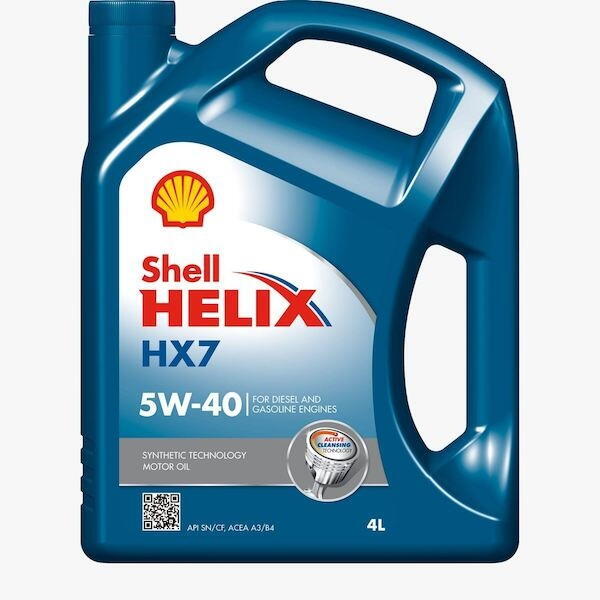 Motorový olej Shell Helix HX7 5W-40 4 l