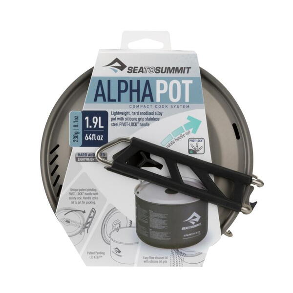 nádobí SEA TO SUMMIT Alpha Pot velikost: 1,9 litrů, barva: šedá