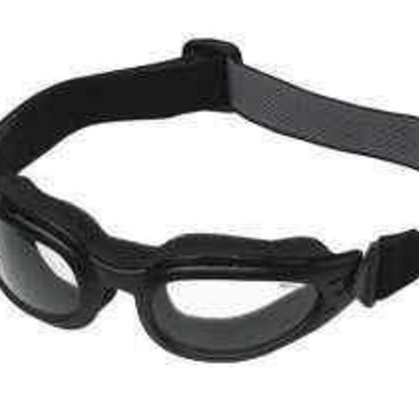 NERVE Extrem Goggles - black / clear brýle černé čiré, brýle na motork