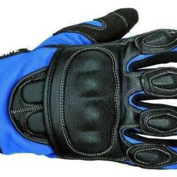 NERVE Sporty sportovní modré letní rukavice na motorku S