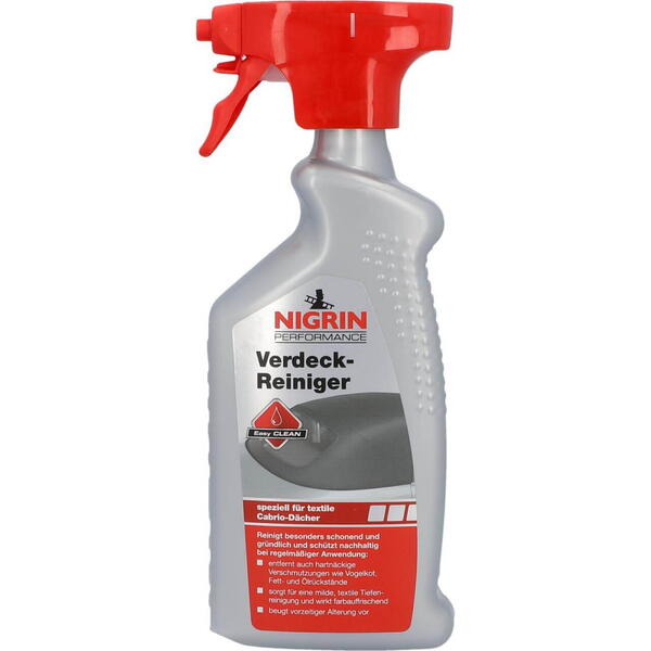NIGRIN Performance – Čistič textilní střechy kabrioletu 500 ml