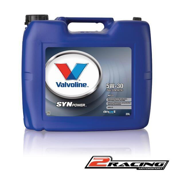 Olej Valvoline Synpower MST C3 5W30 20 litrů (872601) (API:SN/CF,ACEA:C3,A3/B4,VW 502.00/5