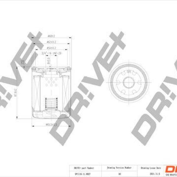 Olejový filtr DRIVE DP1110.11.0027